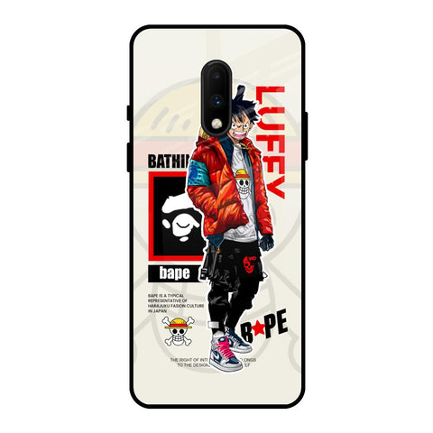 Bape Luffy OnePlus 7 Glass Back Cover Online