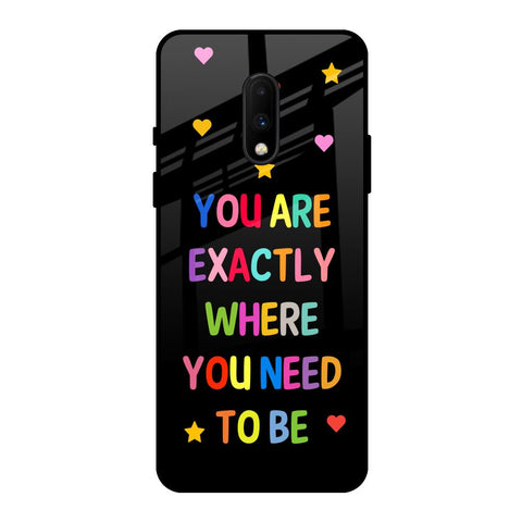 Magical Words OnePlus 7 Glass Back Cover Online