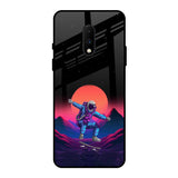 Retro Astronaut OnePlus 7 Glass Back Cover Online