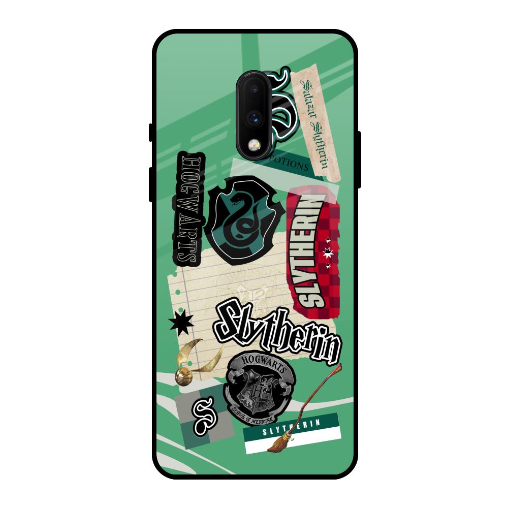 Slytherin OnePlus 7 Glass Back Cover Online