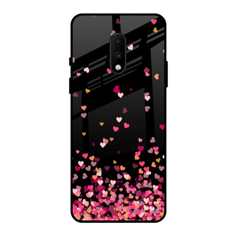 Heart Rain Fall OnePlus 7 Glass Back Cover Online
