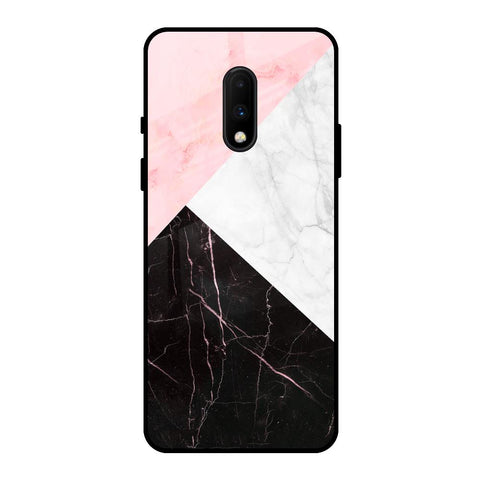 Marble Collage Art OnePlus 7 Glass Back Cover Online