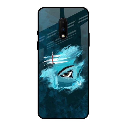 Power Of Trinetra OnePlus 7 Glass Back Cover Online