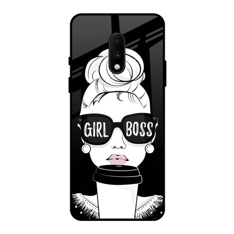 Girl Boss OnePlus 7 Glass Back Cover Online