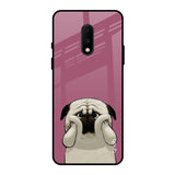 Funny Pug Face OnePlus 7 Glass Back Cover Online