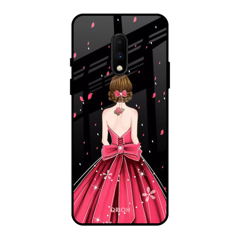 Fashion Princess OnePlus 7 Glass Back Cover Online