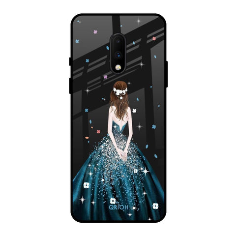 Queen Of Fashion OnePlus 7 Glass Back Cover Online