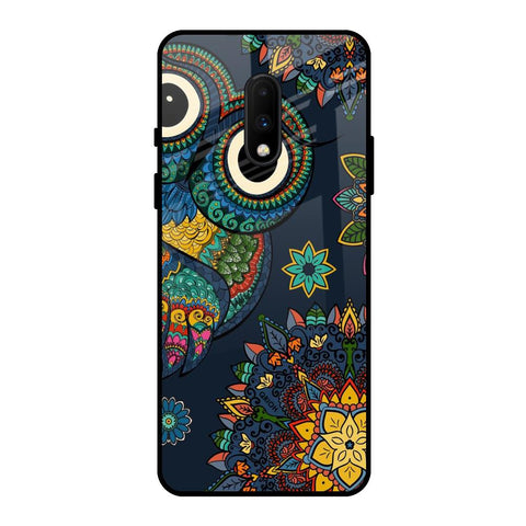 Owl Art OnePlus 7 Glass Back Cover Online