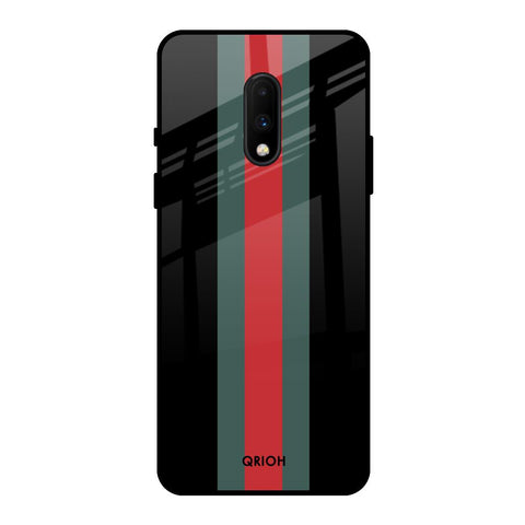 Vertical Stripes OnePlus 7 Glass Back Cover Online