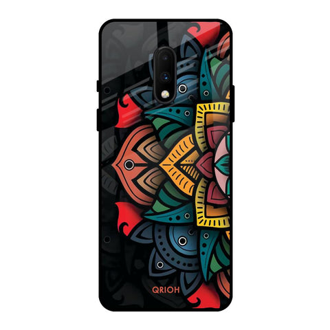 Retro Gorgeous Flower OnePlus 7 Glass Back Cover Online