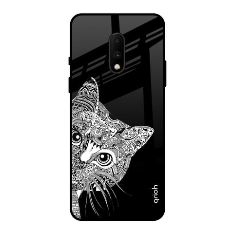 Kitten Mandala OnePlus 7 Glass Back Cover Online