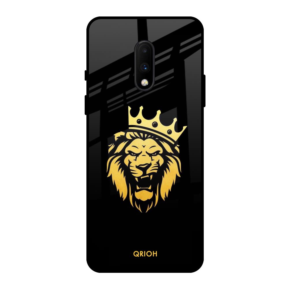 Lion The King OnePlus 7 Glass Back Cover Online