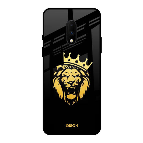 Lion The King OnePlus 7 Glass Back Cover Online