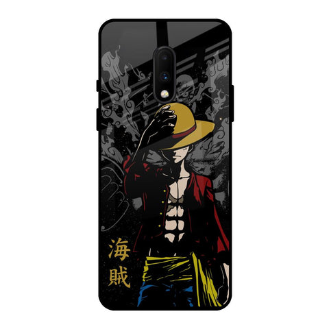 Dark Luffy OnePlus 7 Glass Back Cover Online