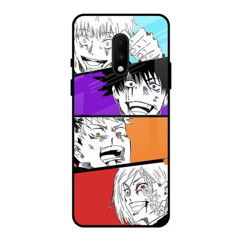 Anime Sketch OnePlus 7 Glass Back Cover Online