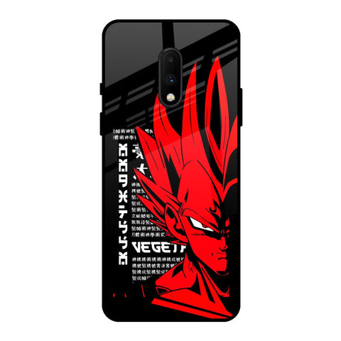 Red Vegeta OnePlus 7 Glass Back Cover Online