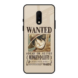 Luffy Wanted OnePlus 7 Glass Back Cover Online