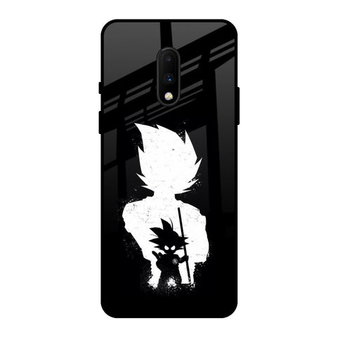Monochrome Goku OnePlus 7 Glass Back Cover Online