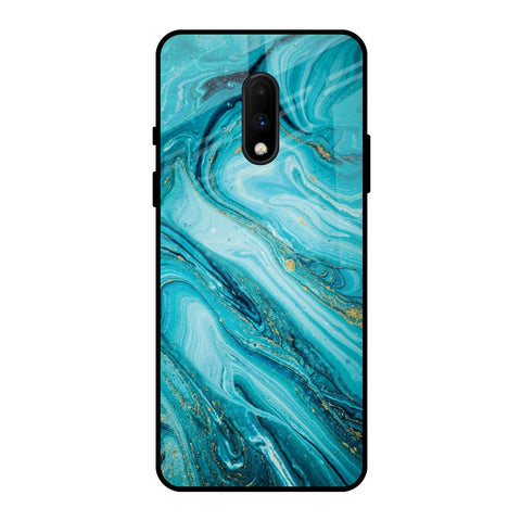 Ocean Marble OnePlus 7 Glass Back Cover Online