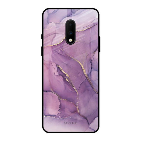 Purple Gold Marble OnePlus 7 Glass Back Cover Online
