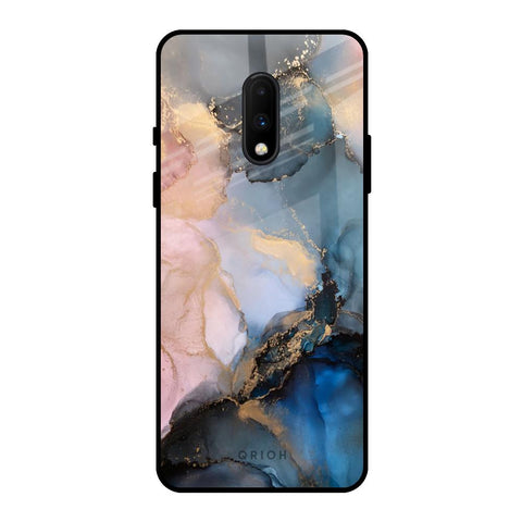 Marble Ink Abstract OnePlus 7 Glass Back Cover Online