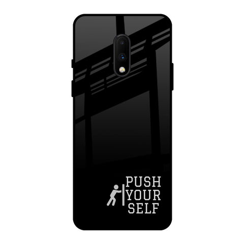 Push Your Self OnePlus 7 Glass Back Cover Online