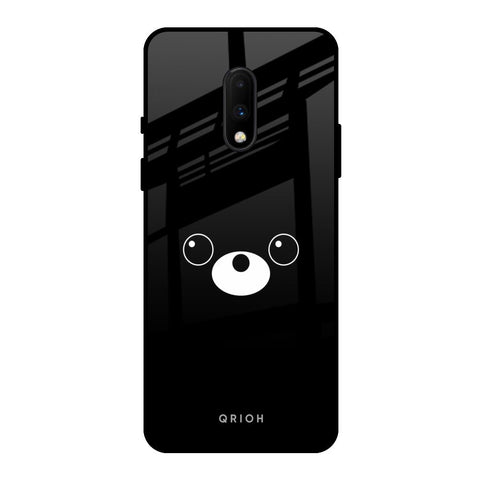 Cute Bear OnePlus 7 Glass Back Cover Online