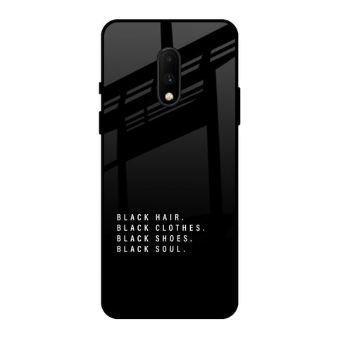 Black Soul OnePlus 7 Glass Back Cover Online