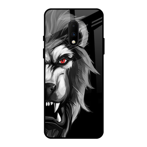 Wild Lion OnePlus 7 Glass Back Cover Online