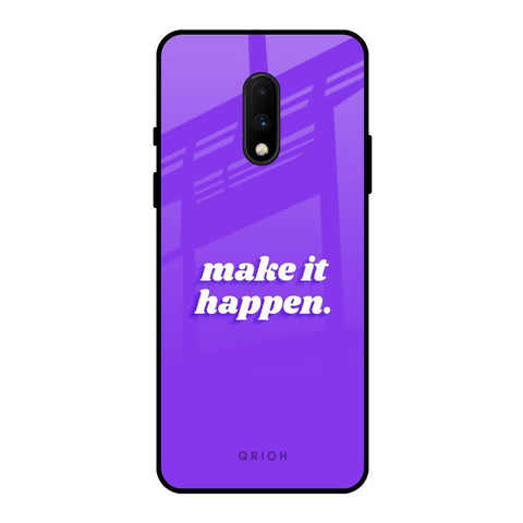 Make it Happen OnePlus 7 Glass Back Cover Online