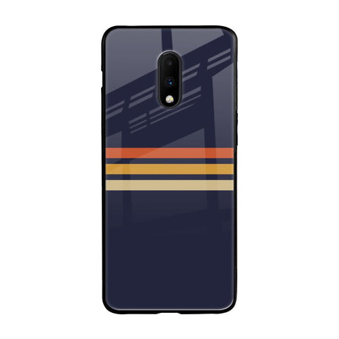 Tricolor Stripes OnePlus 7 Glass Cases & Covers Online