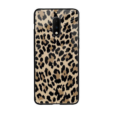 Leopard Seamless OnePlus 7 Glass Cases & Covers Online