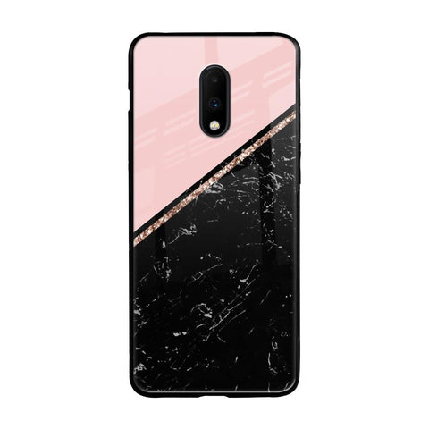 Marble Texture Pink OnePlus 7 Glass Cases & Covers Online