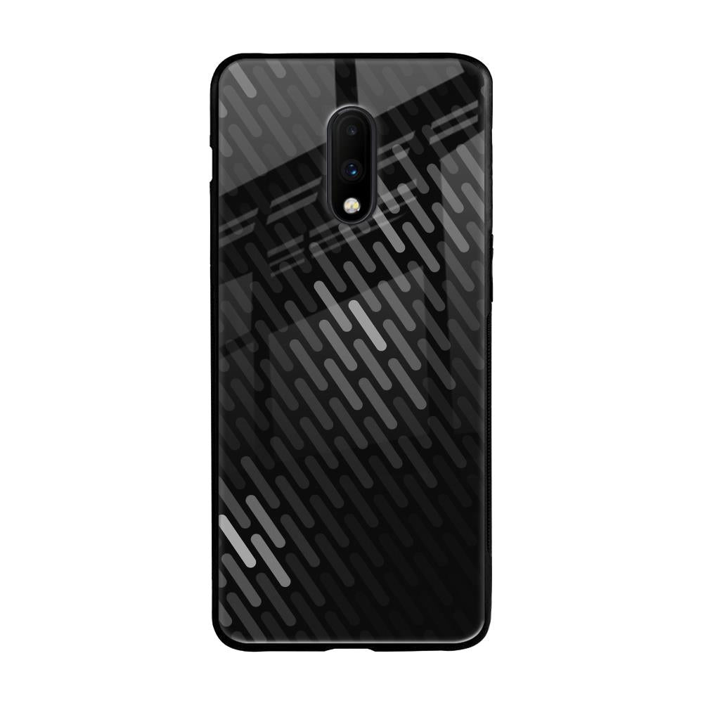 Dark Abstract Pattern OnePlus 7 Glass Cases & Covers Online