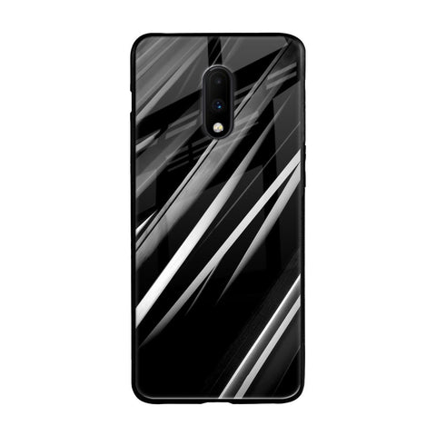 Black & Grey Gradient OnePlus 7 Glass Cases & Covers Online