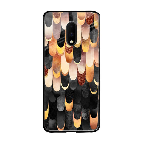 Bronze Abstract OnePlus 7 Glass Cases & Covers Online