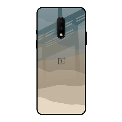 Abstract Mountain Pattern OnePlus 7 Glass Back Cover Online