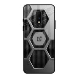 Hexagon Style OnePlus 7 Glass Back Cover Online
