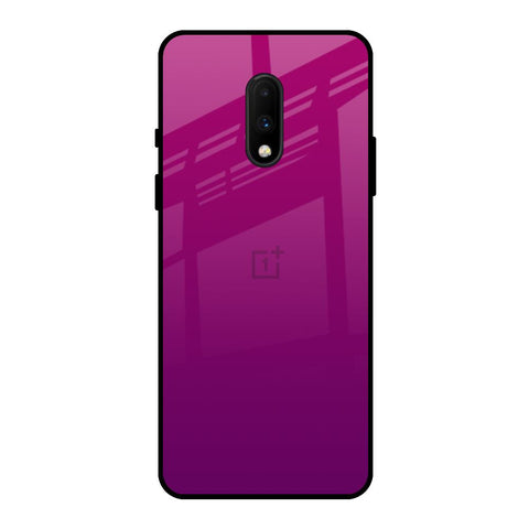 Magenta Gradient OnePlus 7 Glass Back Cover Online