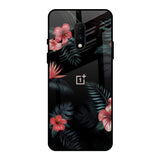 Tropical Art Flower OnePlus 7 Glass Back Cover Online
