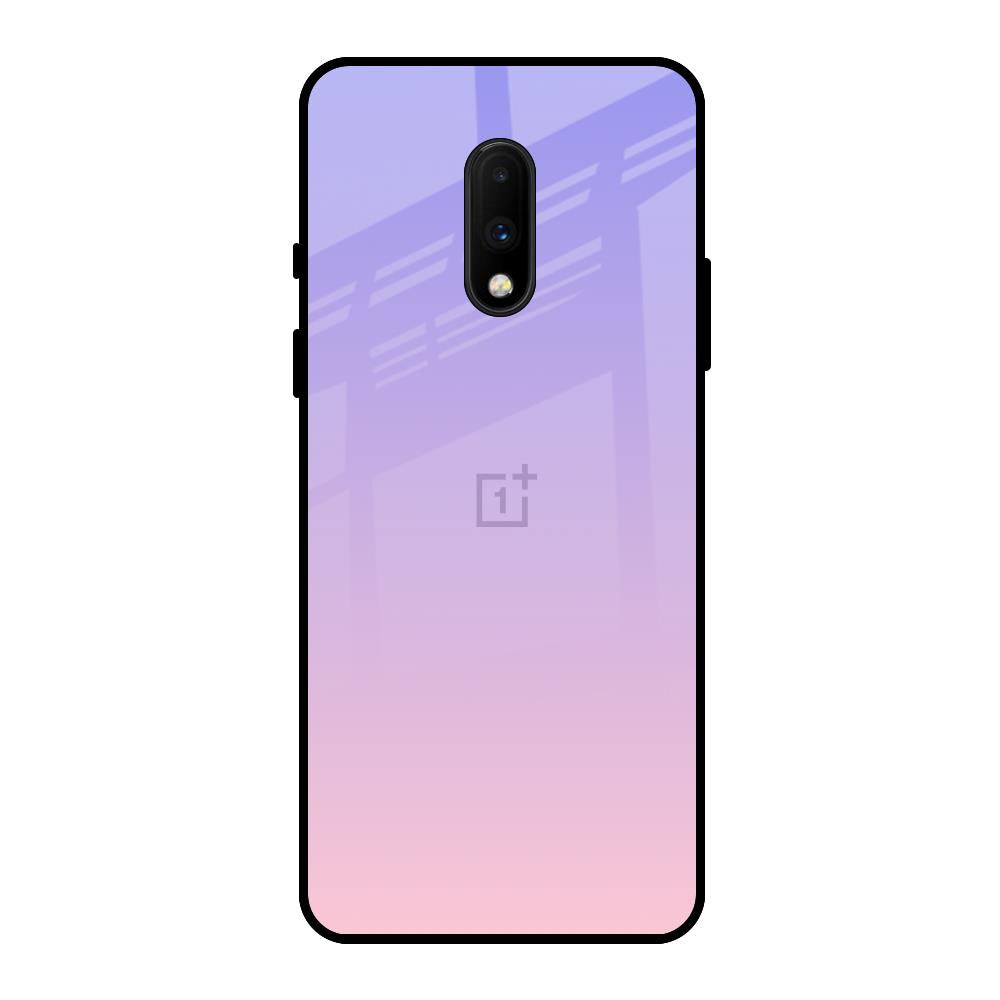 Lavender Gradient OnePlus 7 Glass Back Cover Online