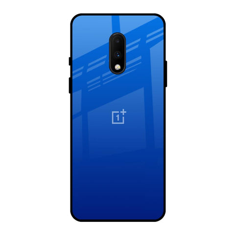 Egyptian Blue OnePlus 7 Glass Back Cover Online