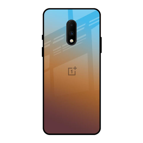 Rich Brown OnePlus 7 Glass Back Cover Online