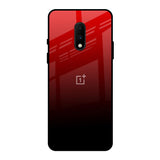 Maroon Faded OnePlus 7 Glass Back Cover Online
