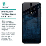 Dark Blue Grunge Glass Case for OnePlus 7