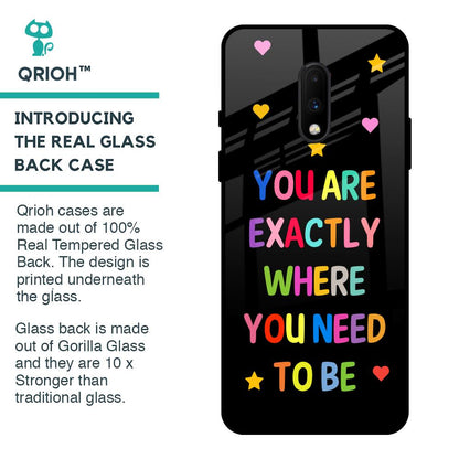 Magical Words Glass Case for OnePlus 7
