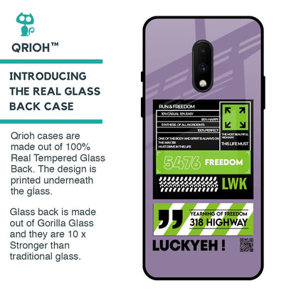 Run & Freedom Glass Case for OnePlus 7