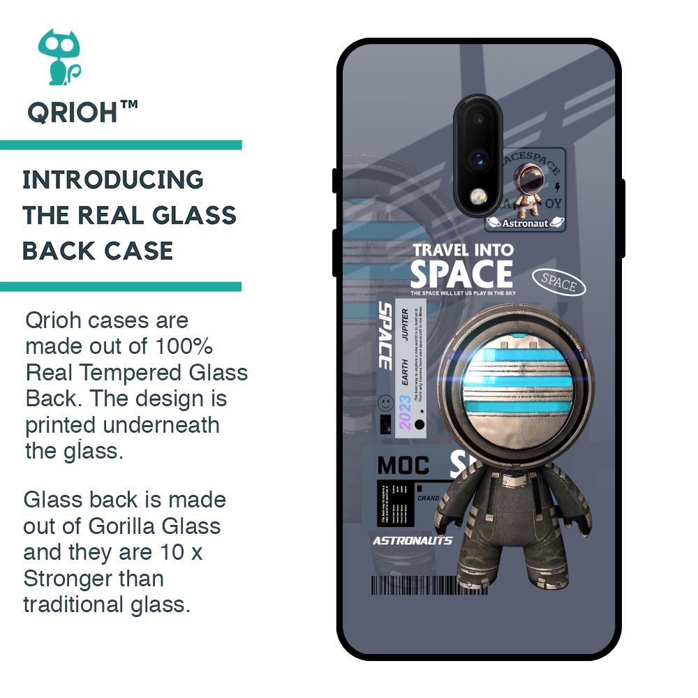 Space Travel Glass Case for OnePlus 7