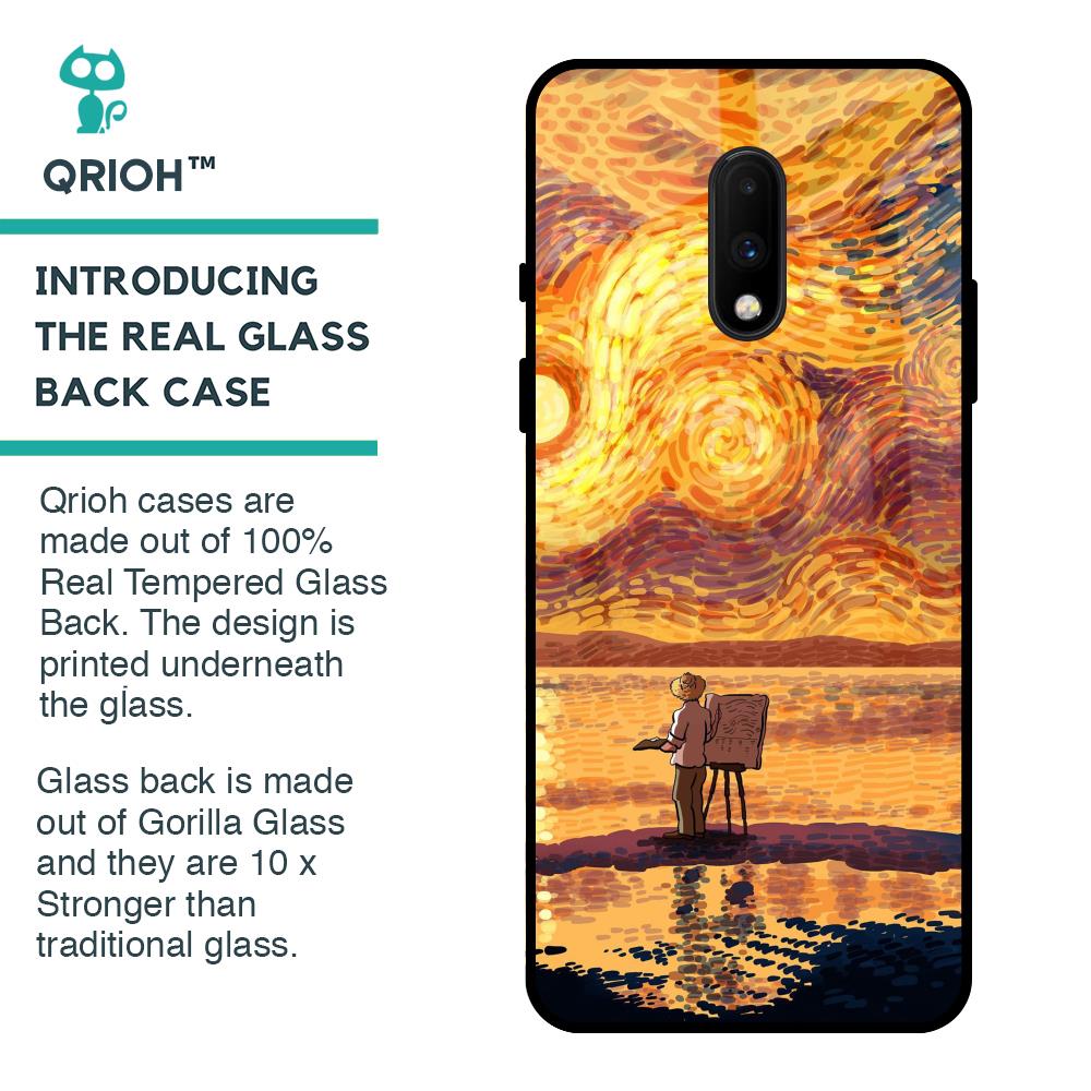 Sunset Vincent Glass Case for OnePlus 7