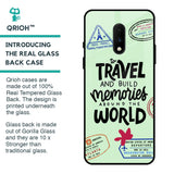 Travel Stamps Glass Case for OnePlus 7